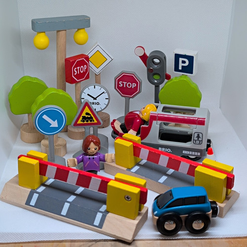 Brio schilder bahnübergang - brio,